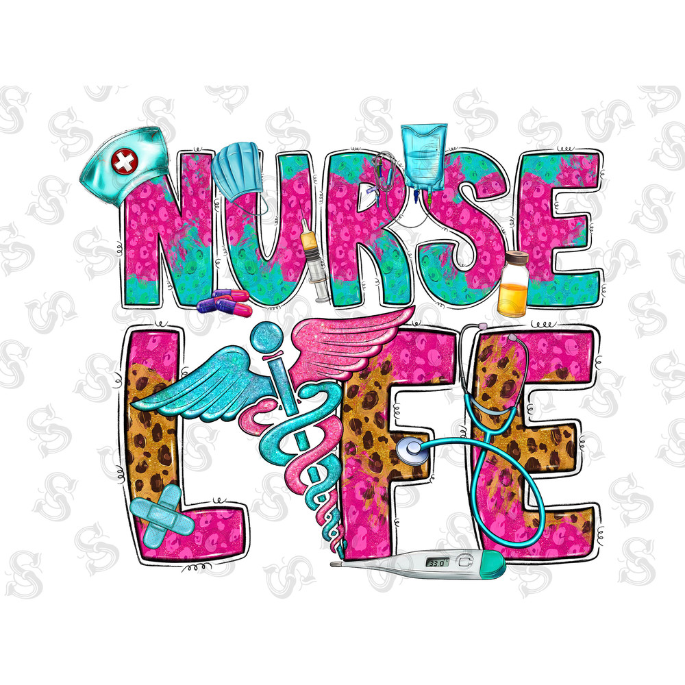 Nurse Life Png Sublimation Designs,Nurse Png,Pink Nurse Png,Western Nurse Download,Nurse Life,Leopard Nurse Png,Pink Nurse,Digital Download - 1.jpg