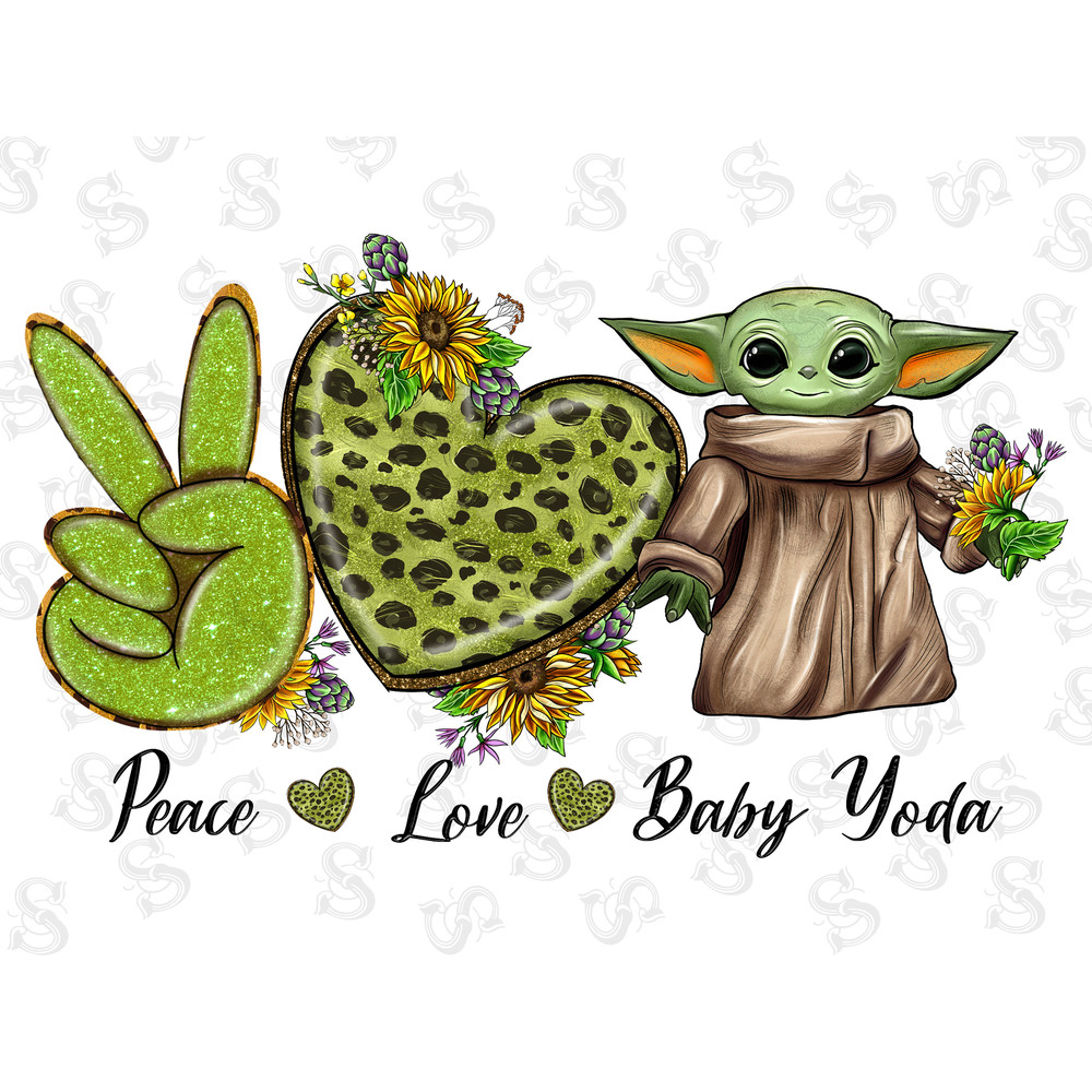 Peace Love Baby Yoda Png Sublimation Design, Peace Love Png,Leopard Heart Png,Yoda Clipart,Png Sublimation Designs Download,Digital Download - 1.jpg