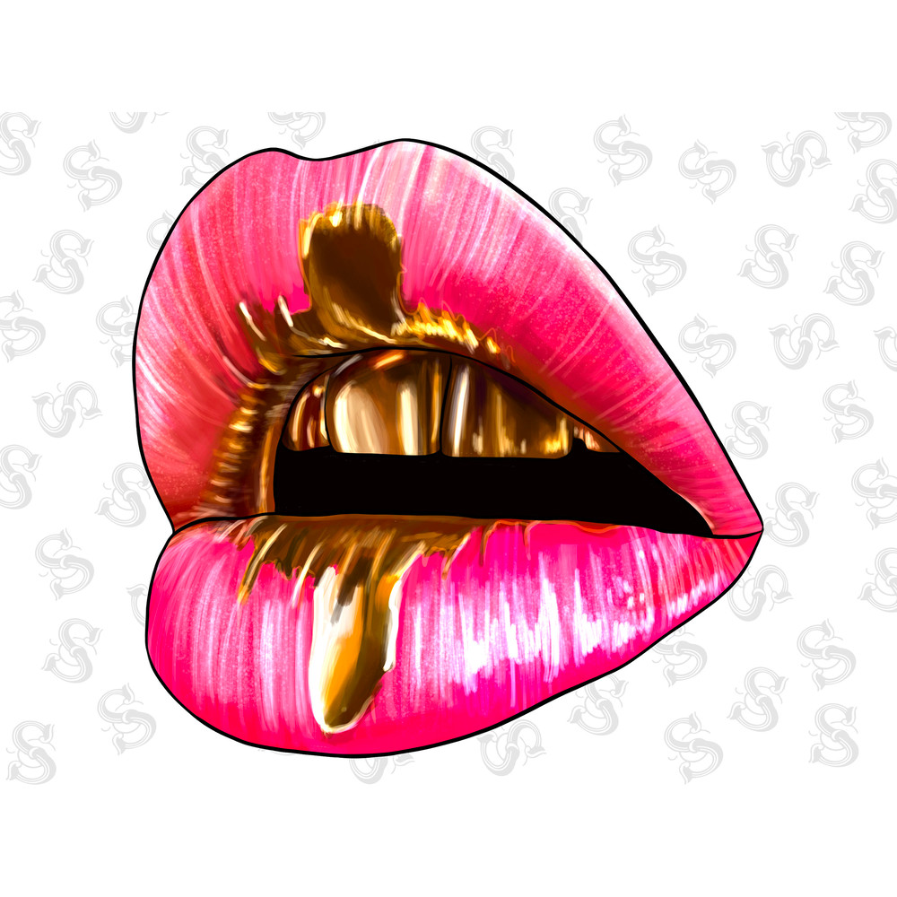 Pink Lipstick Gold Teeth Png Sublimation Design,Hand Drawn Lips Png,Pink Glossy Lips Png,Pink Lips Png,Glossy Lips,Digital Download - 1.jpg