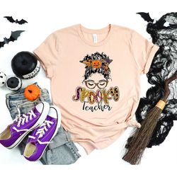 Spooky Teacher Shirt, Spooky Shirt, Teacher Shirt, Halloween Teacher Shirt, Happy Halloween Shirt, Trick or Treat Shirt,
