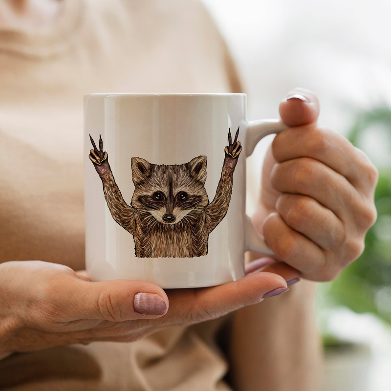 Raccoon Illustrations Png Digital Download, Raccoon Sublimation Png, Printable Raccoon Png Image For Wall Art,Decoration,Craft,Scrapbook - 3.jpg