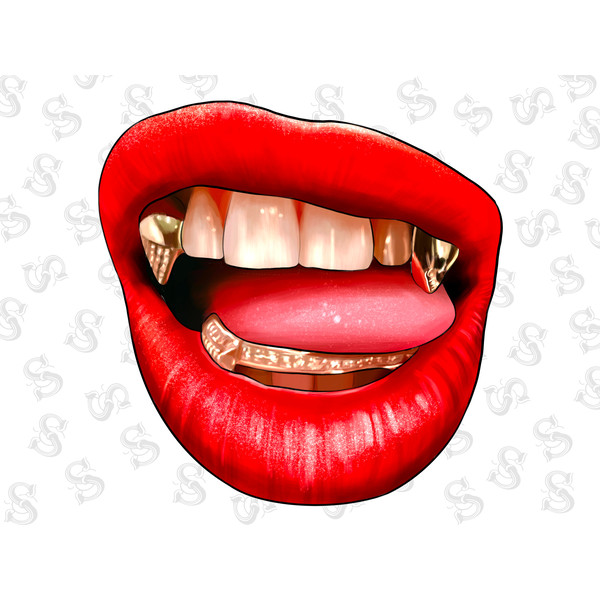 Red Lips With Grill Sublimation Design,Hand Drawn Lips Png,Grill Lips Png,Red Lips Png, Grill Lips, Grill Red Png,Digital Download - 1.jpg