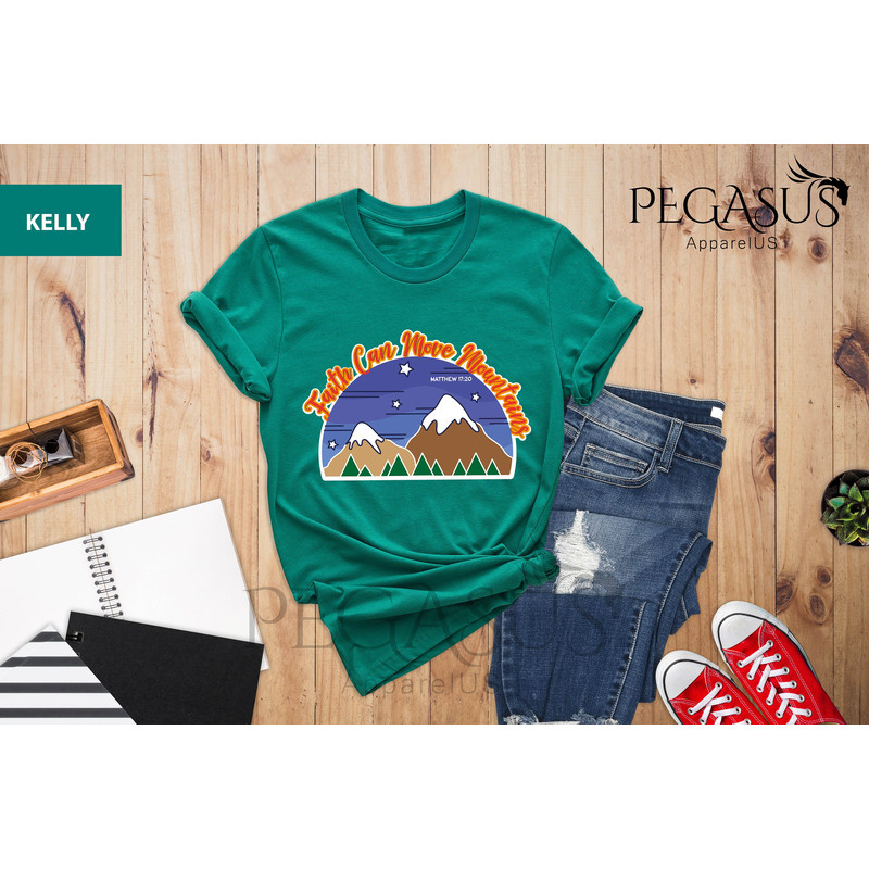 Faith Can Move Mountains Shirt, Christian Shirt, Mountains Shirt, Motivational Shirt, Positive Sayings Shirt, Faith Shirt, Christian Gift - 5.jpg