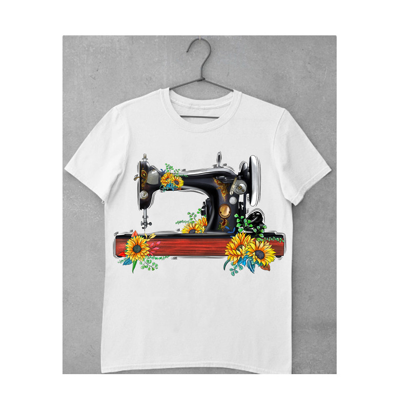Sewing Machine With Sunflower Png, Sewing,Machine Png, Sewing Machine Png, Watercolor Floral sewing machine sublimation design downloads - 2.jpg
