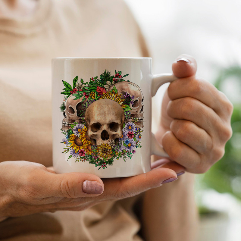 Skulls With Sunflowers Png Sublimation Design,Skulls Png,Sunflowers Png,Skulls Flowers Png,Skull,Cranium Png,Skull Clipart,Digital Download - 3.jpg
