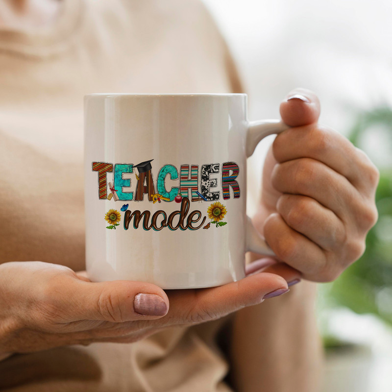 Teacher Mode Png Sublimation Design,Western Png,Best Teacher Png, Back To School Png, Sunflower Teacher Png, Apple Png, Digital Download - 3.jpg