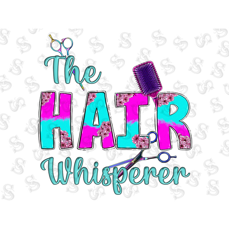 The Hair Whisperer Png Sublimation Design, Hair Boss Png, Hairdresser Clipart, Hair Therapy Png, Hair Hustler Png, Digital Download - 1.jpg