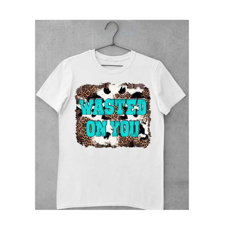 Wasted On You Png Sublimation Design,Cowhid Png,Leopard Png,Leopard Background Png, Western Background Png, Wasted On You,Instant Download - 2.jpg