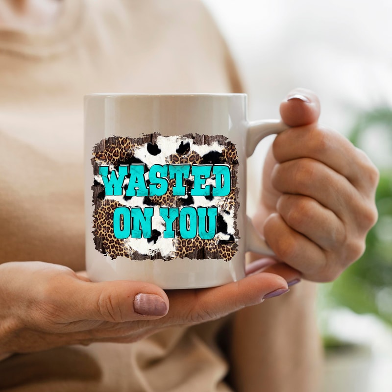 Wasted On You Png Sublimation Design,Cowhid Png,Leopard Png,Leopard Background Png, Western Background Png, Wasted On You,Instant Download - 3.jpg