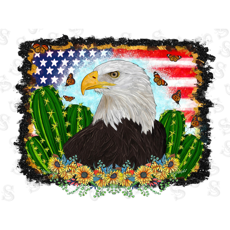 Western American Flag Eagle Png Sublimation Design,American Eagle Png,4th Of July Png,American Png,Eagle Png,sunflower,Cactus,Butterfly,PNG - 1.jpg