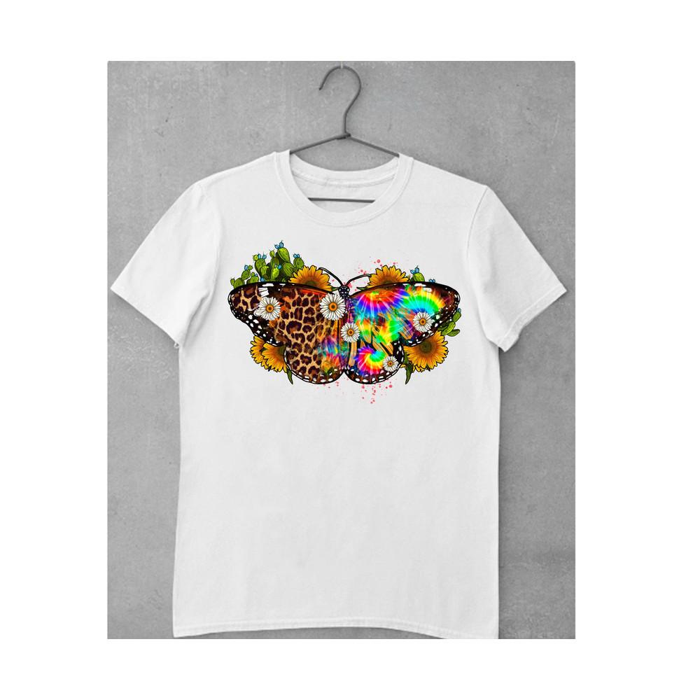 Western Butterfly Png Sublimation Design, Butterfly Png, Leopard Butterfly Clipart, Cactus And Sunflowers Butterfly Png, Digital Download - 2.jpg