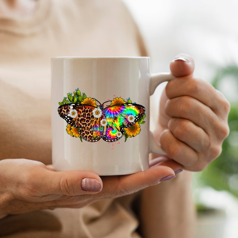 Western Butterfly Png Sublimation Design, Butterfly Png, Leopard Butterfly Clipart, Cactus And Sunflowers Butterfly Png, Digital Download - 3.jpg