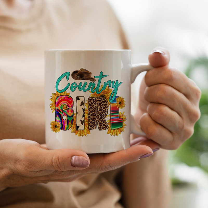 Western Country Girl Png, Country Girl With Cowboy Hat And Sunflowers Png, Leopard And Cowhide Country Girl Png Digital Downloads - 3.jpg