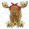Western Highland Cow With Sunflower Bouquet Sublimation Design, Highland Cow Sunflower Png,Cow With Bandana Png,Farm Cow Sublimation Design - 1.jpg