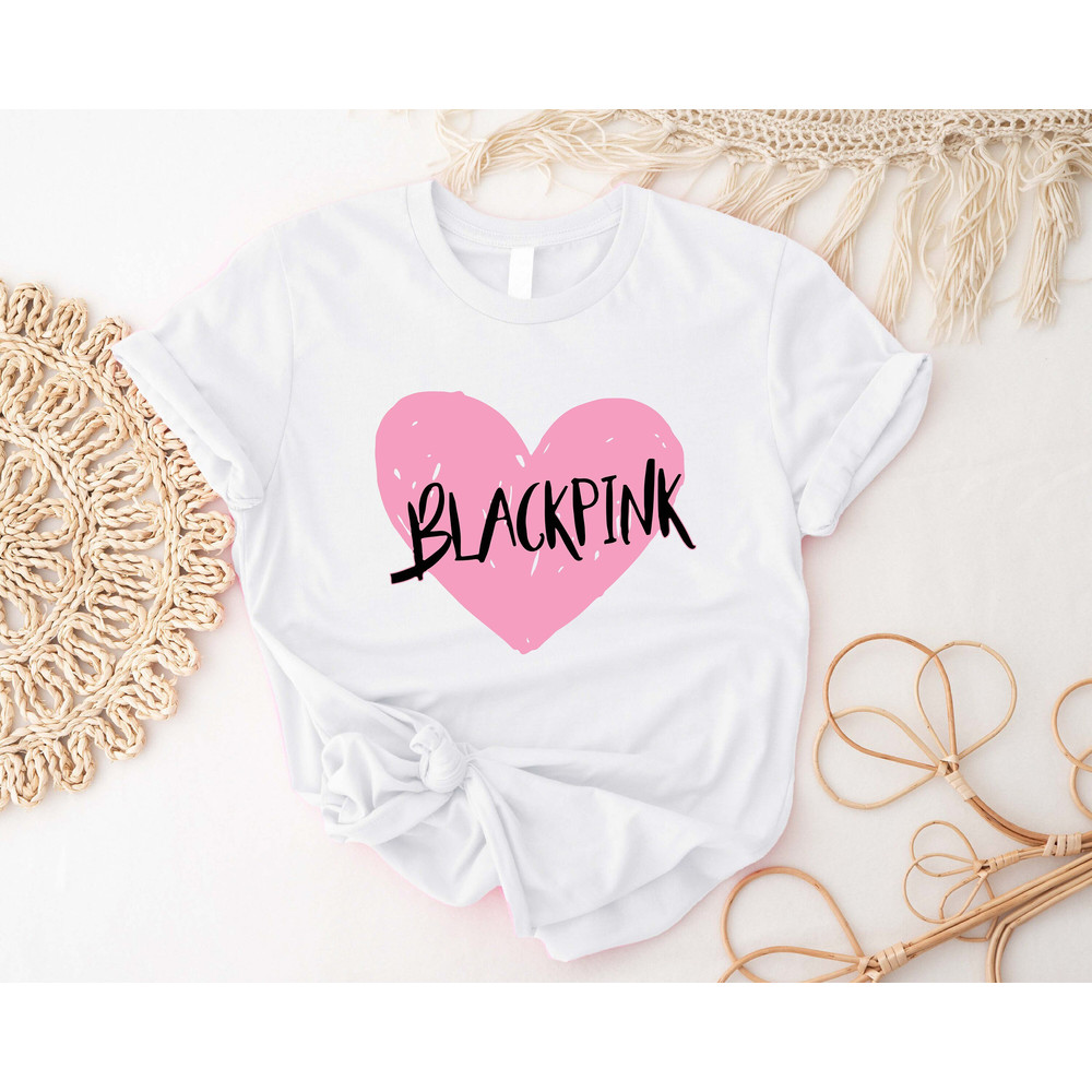 Blackpink Shirt, Kpop Lover Tank Top, Black Pink Merch, Korean Music Tanks, Heart Fandom Concert Outfits, Born Pink, Pink Venom, Korean Pop - 1.jpg