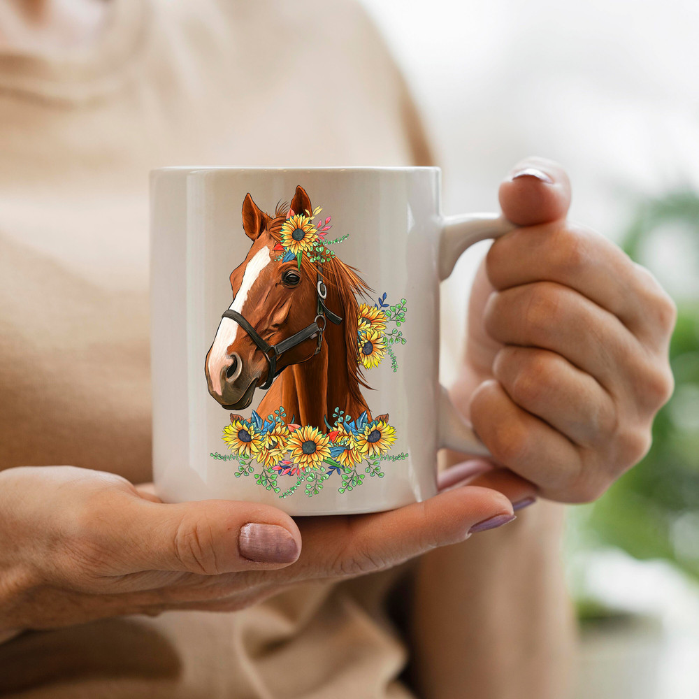 Western Quarter Horse With Sunflower Bouquet Png, Quarter Horse Png Sublimation Design,Quarter Horse Png, Watercolor Horse Png, Digital Png - 3.jpg