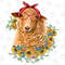 Western Quessant Sheep With Sunflower Bouquet Sublimation Design, Watercolor Sheep and Sunflower Png, Sheep Png, Sheep Drawing Png, Animal - 1.jpg
