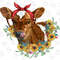 Western Simmental Calf With Sunflower Bouquet Sublimation Design, Simmental Calf Png Sublimation Design,Simmental Calf Png, Simmental Png - 1.jpg