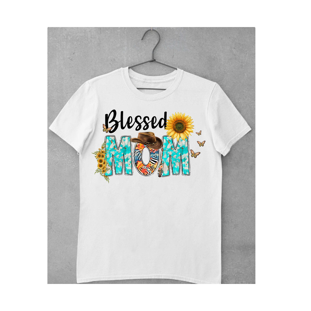 Western Sunflower Blessed Mom Png, Mother's Day Png, Blessed Mama Png, Mama Sublimation Design, Blessed Mom PNG, Sublimation Design - 2.jpg