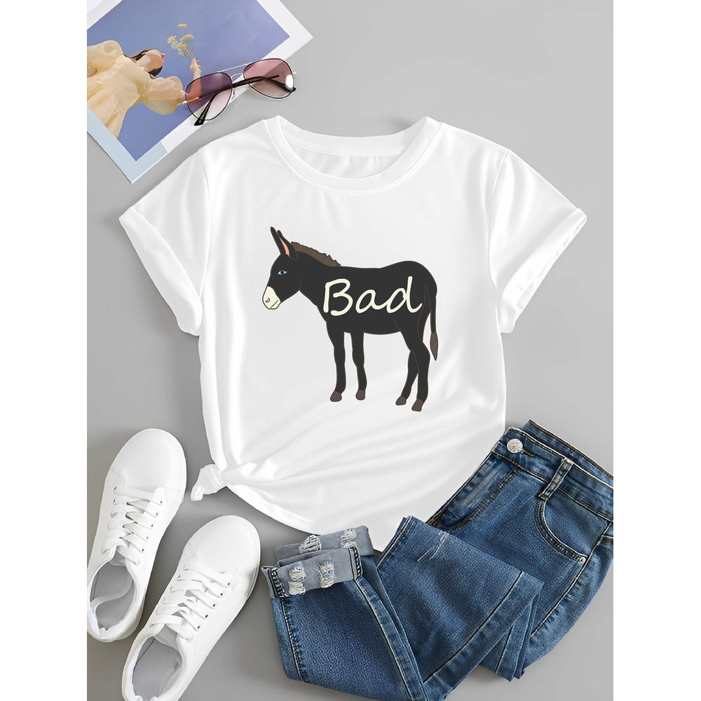 Funny Bad Ass Donkey T Shirt for Men and Women, Bad Donkey Shirt, Sarcastic Woman T-shirt, Unisex Funny Saying Sweatshirt, Animal Humor Tee - 1.jpg
