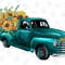 Western Turquoise Truck Png Sublimation Image,Digital Download, Old Turquoise Truck , Junkin Png, Graphic Clipart Sublimation Design - 1.jpg