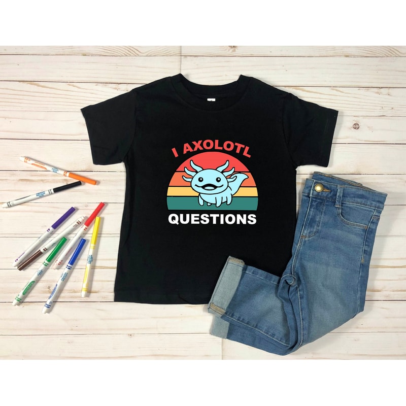 I Axolotl Question Sweatshirt, Axolotl Squishmallow Hoodie, Kawaii Animal Lover Shirt, Salamander Lover Shirts, Kids Birthday Gift - 2.jpg