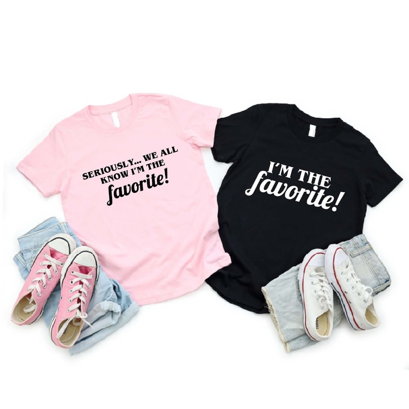 I'm The Favorite Shirt, Family Matching Sweatshirt, Siblings To Be Matched T-shirts, Favorite Selection Hoodie, Funny Friends Group Tshirts - 2.jpg