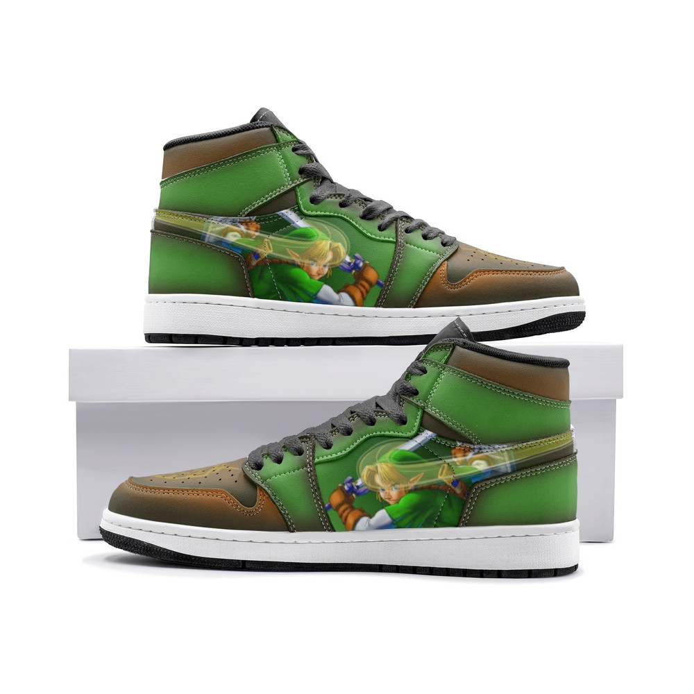 Triforce Symbol Zelda JD1 Shoes, Triforce Symbol Zelda Jordan 1 Shoes, Triforce Symbol Zelda Shoes Sneakers