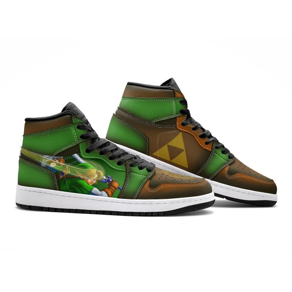 Triforce Symbol Zelda JD1 Shoes, Triforce Symbol Zelda Jordan 1 Shoes, Triforce Symbol Zelda Shoes Sneakers