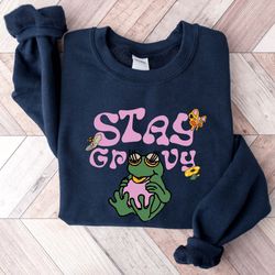 retro stay groovy shirt, stay groovy sweatshirt, groovy