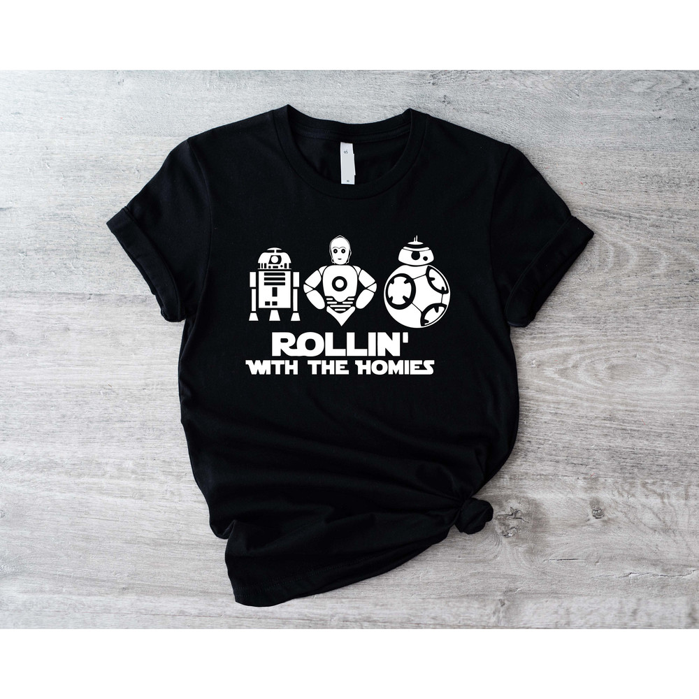 Rollin' With The Homies T-Shirt, Family Vacation Trip Matching Shirts, Cousins Funny Movie Party Shirt, Siblings Summer Road Trip Gift - 1.jpg