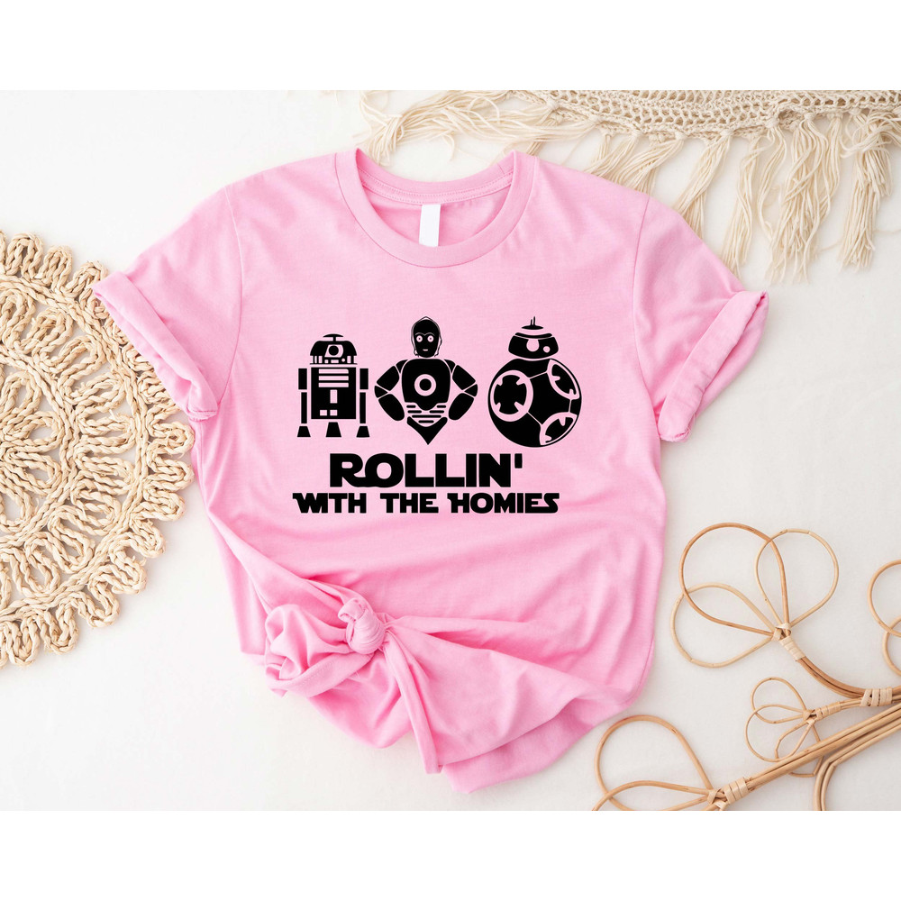 Rollin' With The Homies T-Shirt, Family Vacation Trip Matching Shirts, Cousins Funny Movie Party Shirt, Siblings Summer Road Trip Gift - 2.jpg