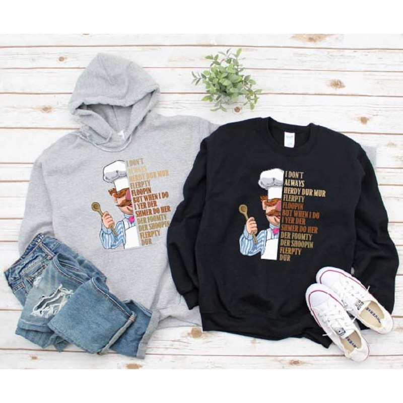 Swedish Chef Shirt, Retro Swedish Chef TShirt, Vert Der Ferk Sweatshirt, 80s Classic Movie Shirt, WTF Sarcastic Adult Language,Chef Mom Gift - 1.jpg