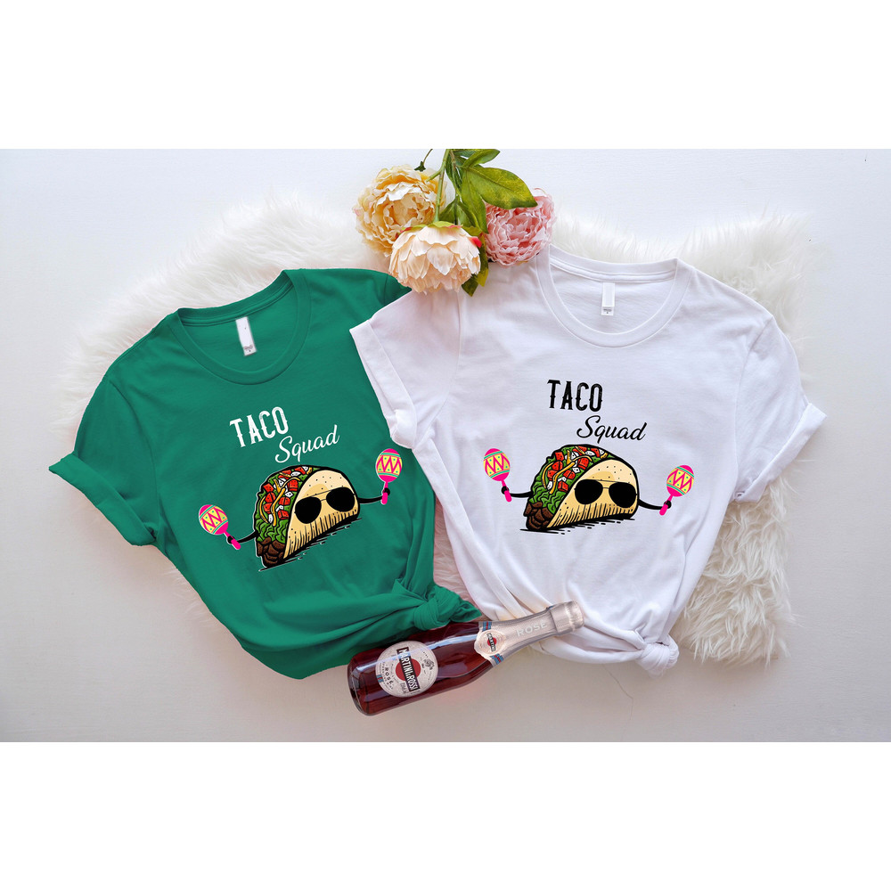 Taco Squad Shirt, Mexican Food Lover Tank Top, Fiesta Family Shirts, Cinco De Mayo T-shirts, Funny Mexican Festival Tanks, Mexico Theme Tees - 1.jpg