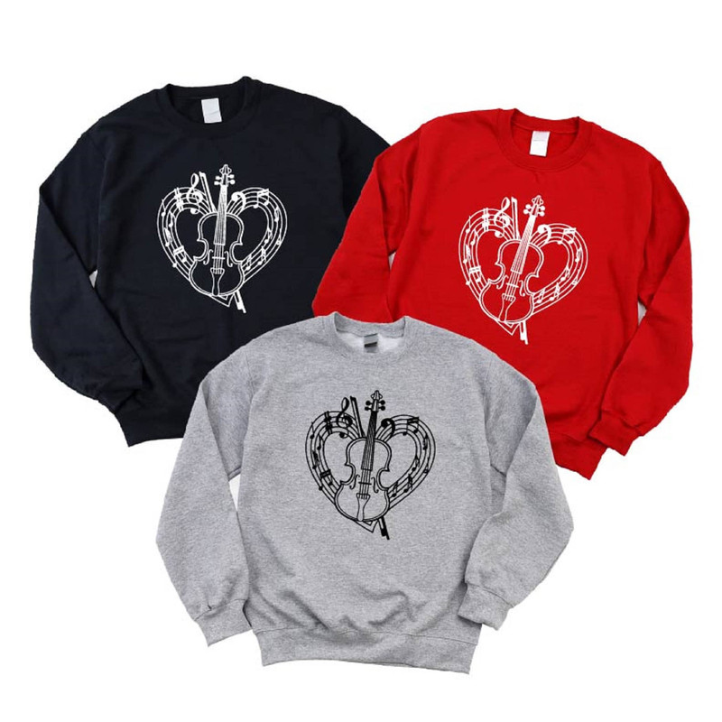 Violin Shirt, My Wand Chose Me Sweatshirt, Unisex Violinist Gifts, Youth Violin Tee, Music Note Icon, Music Class Hoodie, Violin Instrument - 2.jpg