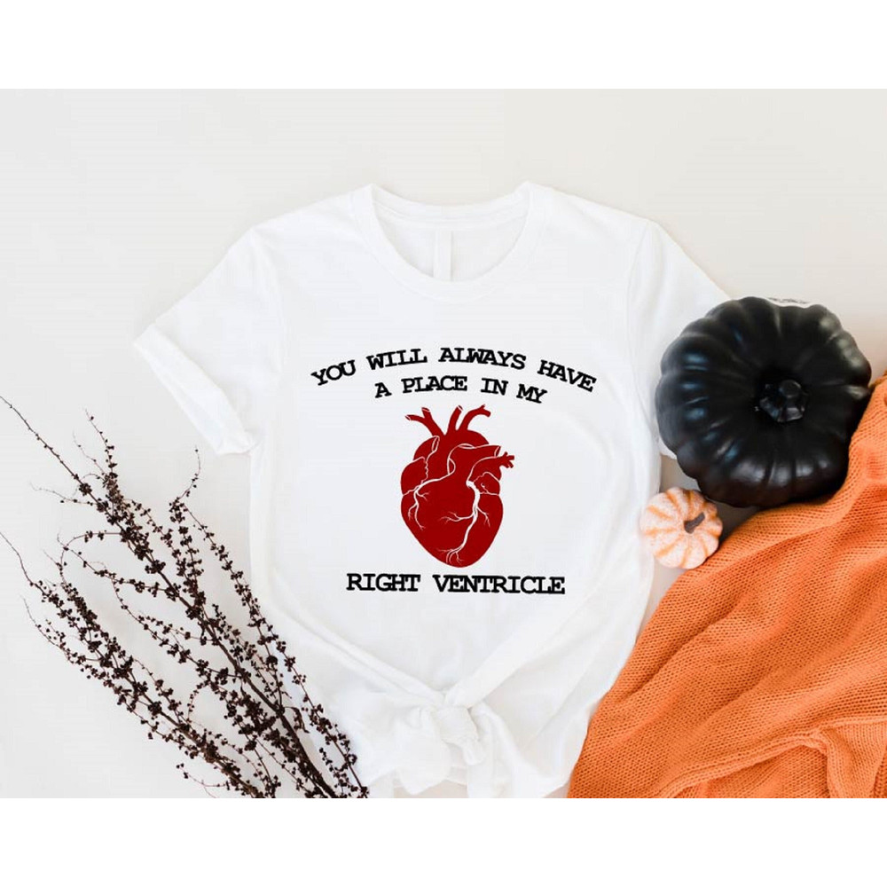 You Will Always Have A Place In My Right Ventricle Shirt, Medical Valentines Sweatshirt, Gift For Cardiologist Girlfriend, Cardiac Nurse Tee - 1.jpg