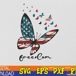 america freedom butterfly ,4th july svg, patriotic svg, american svg, eps, png, dxf, digital download
