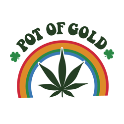 pot of gold svg, trending svg, st patricks day svg, gold svg, cannabis svg, silhouette svg fies