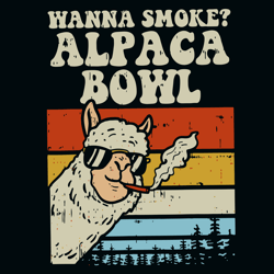 wanna smoke alpaca bowl svg, alpaca bowl svg, cannabis svg clipart, silhouette svg, silhouette svg fies