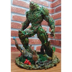 Swamp Thing DC 3D printed hand painted custom figure 1/6, Swamp Thing DC statue handpaint high detail