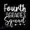 Fourth Grade Squad Arrow Heart SVG Silhouette