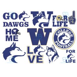 washington huskies logo bundle svg, sport svg, washington huskies logo, washingt