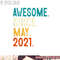 Kids 2 Year Old Awesome Since May 2021 2nd Birthday png, digital download copy.jpg