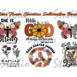 flower christian sublimation bundle, bible verses, blessed png, boho floral sublimation,vintage png bundle,vintage png,v
