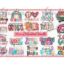 grandma sublimation bundle, grandma with flowers, nana png, gigi sublimation,sublimation transfer,sublimation png,sublim