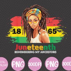juneteenth loc'd hair black women remembering my ancestors png, digital download