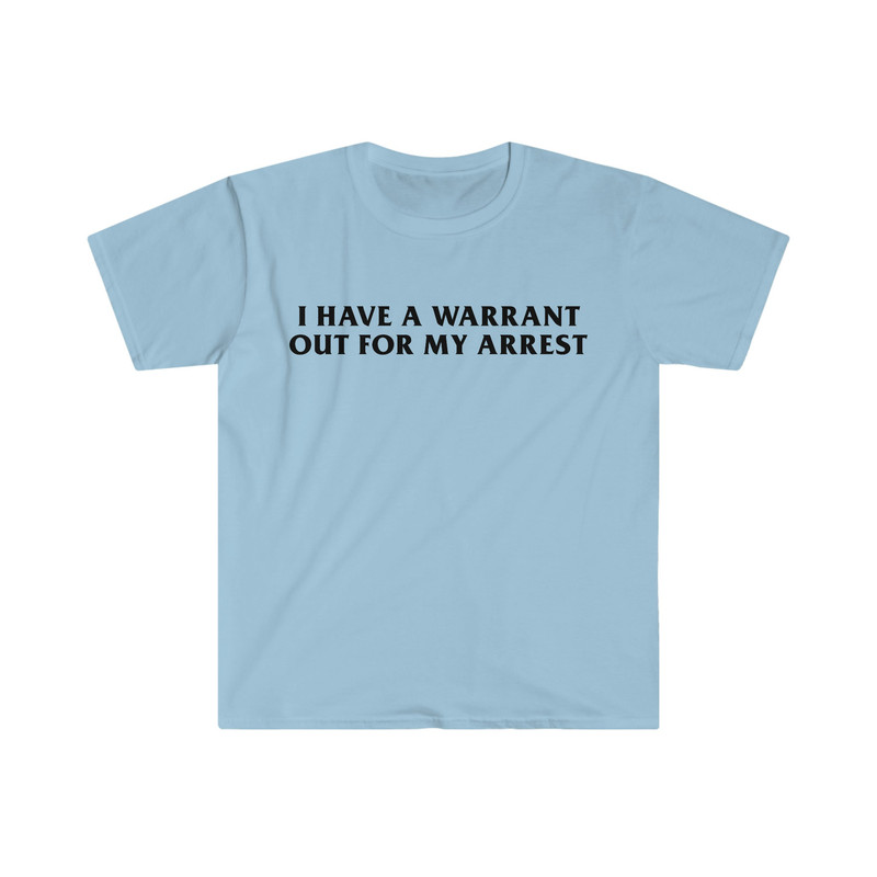 Funny Y2K TShirt - I Have a Warrant Out for My Arrest 2000's Celebrity Inspired Tee - Gift Shirt - 3.jpg