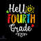 Hello Fourth Grade Sun Heart SVG PNG