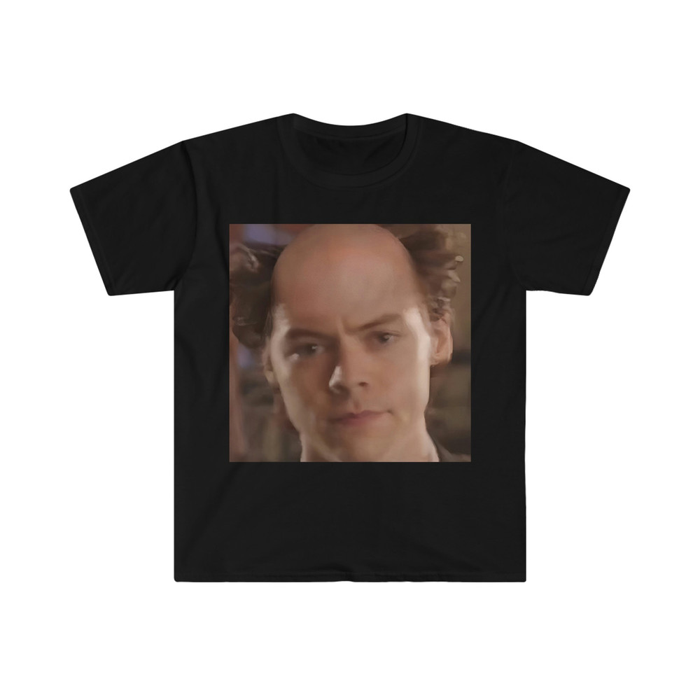 Harry 1D Bald Style Selfie Meme TShirt Cursed One Direction Funny Meme Tee - 2.jpg