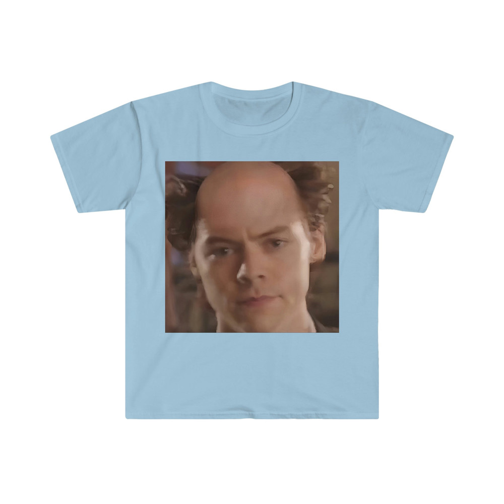 Harry 1D Bald Style Selfie Meme TShirt Cursed One Direction Funny Meme Tee - 3.jpg